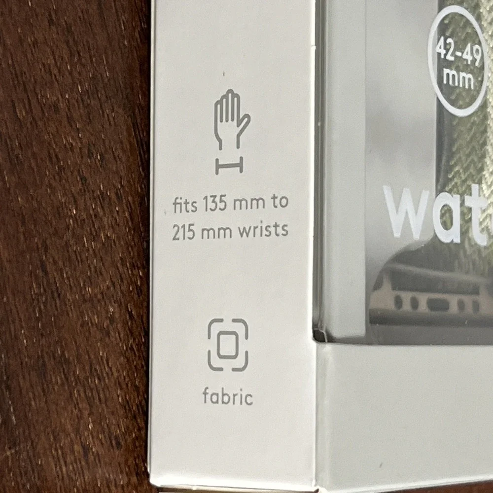 Heyday Apple Watch Band 42-49mm Sage Olive Elastic Adjustable Fits 135-215 mm